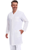 DICKIES Unisex Lab Coat in White 40" - 83403 DWHZ